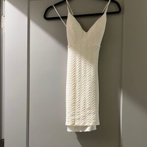 Cozy Cream Textured Dress